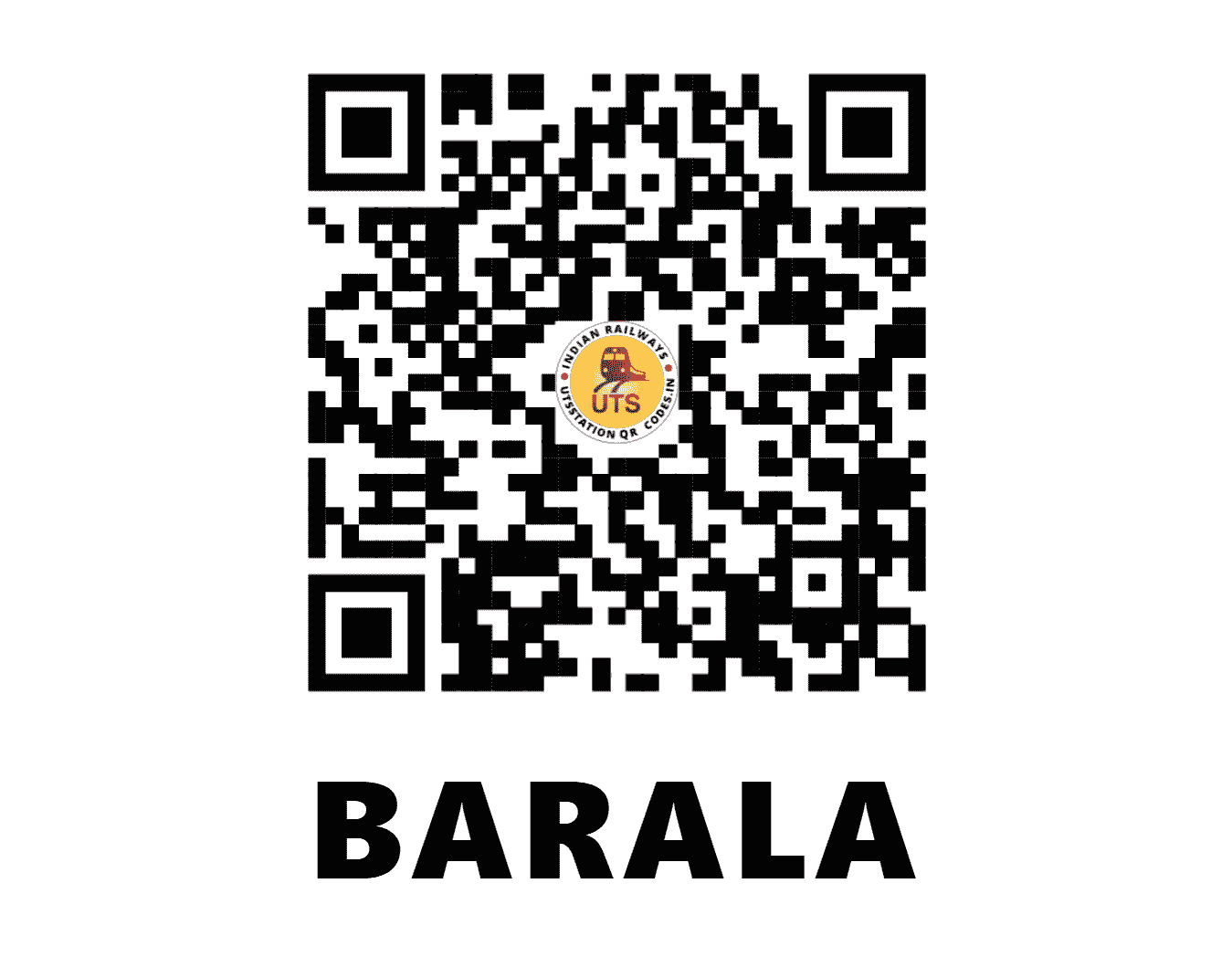 UTS QR Code for BARALA - BAA (ER - WEST BENGAL)